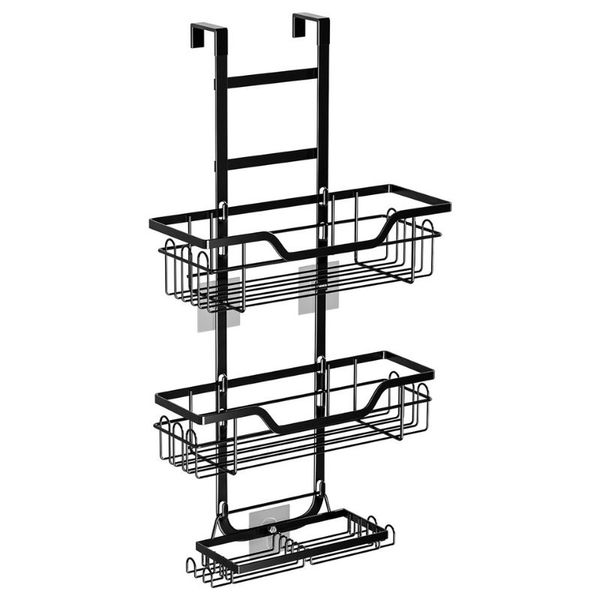 Bestby - 3-Tier Over the Door Hanging Shower Caddy Storage Rack