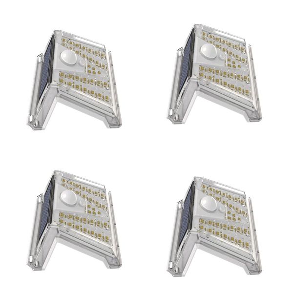 4PCS 33 LED Waterproof Motion Sensor Solar Garden Light for Outdoor