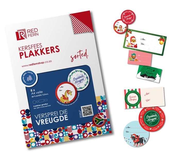 Redfern Christmas Gifting Self-Adhesive Label Pack Winter (Afrikaans)