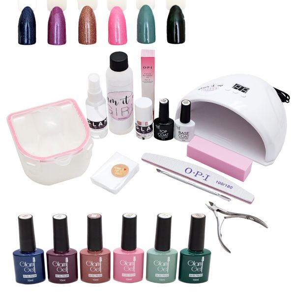 High Quality Glam It Up Girl 19-Piece Glam Gel Nail Starter Kit - New York