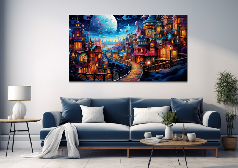 Canvas Wall Art - City of Dreams Abstract - BK0351