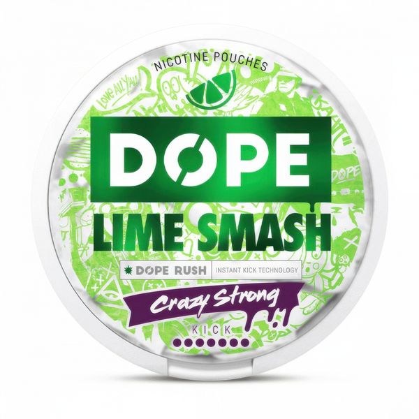 DOPE - Lime Smash Crazy Strong - Nicotine Pouches