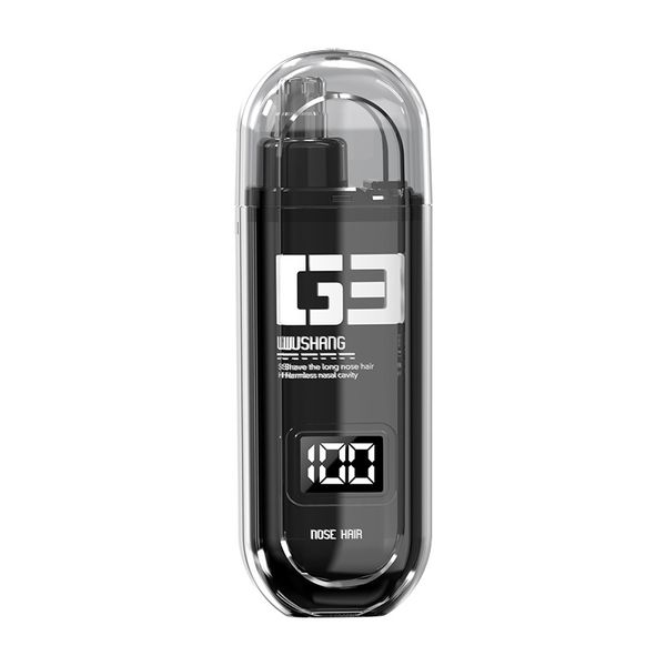 Nose Ear Hair Trimmer Electric Rechargeable with Digital Display 6000 RPM