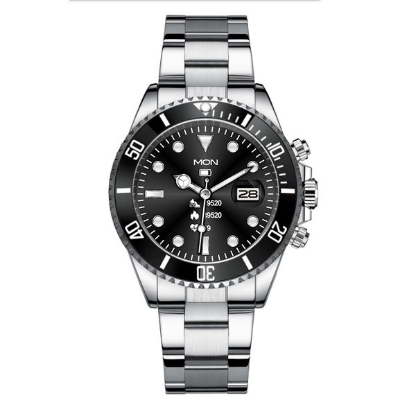 Smartwatch Compatible iPhone Bluetooth Stainless Steel Fitness Watch Men