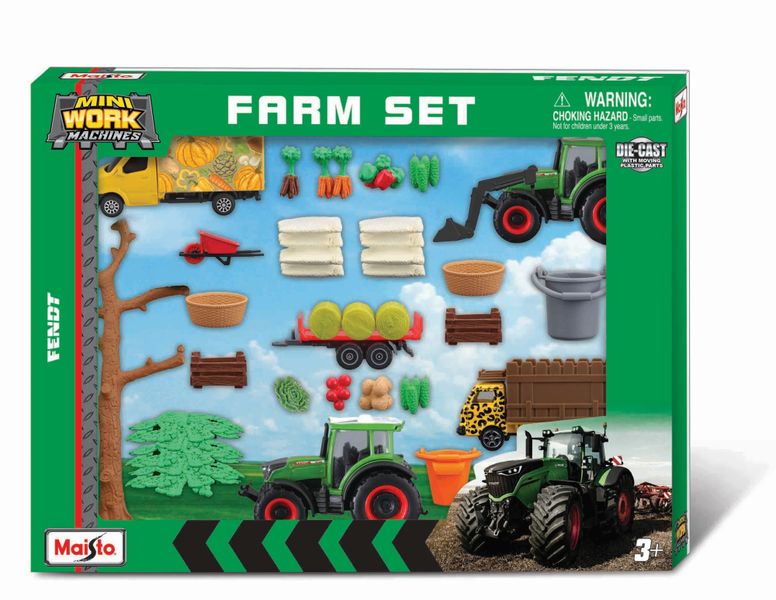 Maisto Mini Work Machine - Super Farm Playset - Massey Ferguson
