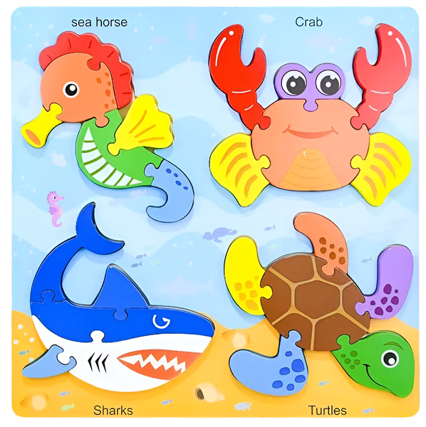 Wooden Jigsaw Puzzles for Toddlers - Educational &amp; Colourful