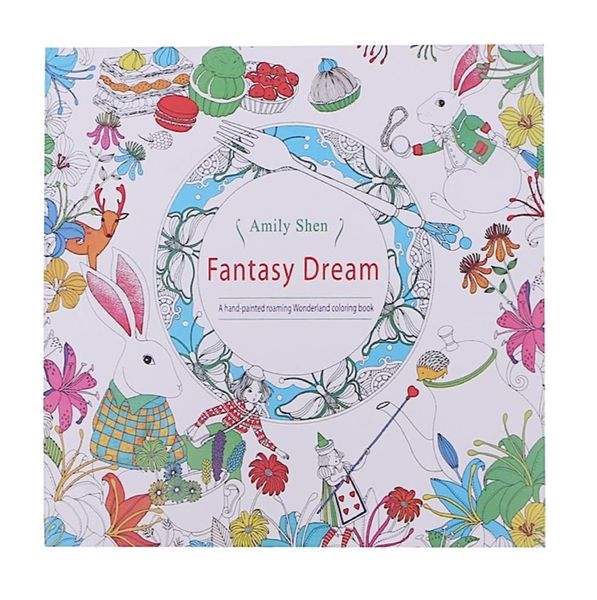 24-Page Fantasy Dream Creative Expression Colouring Book for Kids &amp; Adults