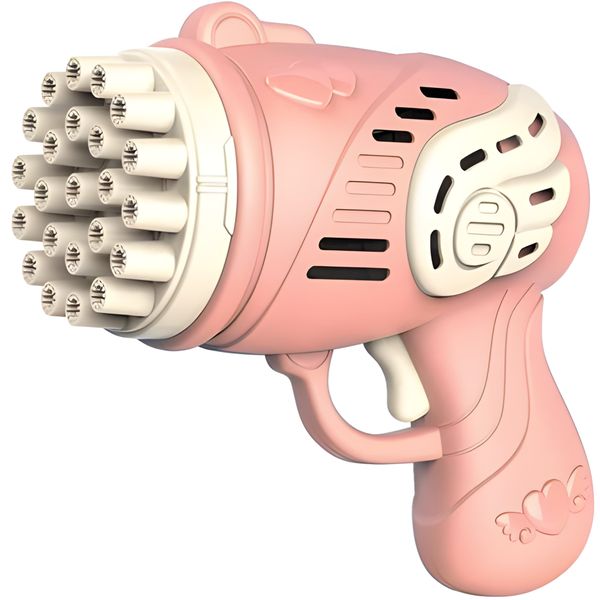 23 Holes Bubble Gun Blaster Toy for Kids with 20 Pieces Bubble Liquid