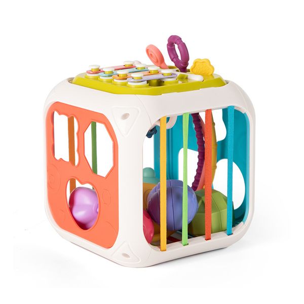 QKTNIUBI Children's Strip Pulling Educational Shape Training Toy