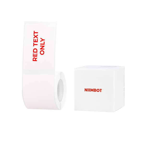 Niimbot - B1/B21/B3S/B4 - 40×60mm - 125 Labels - White - Red Text
