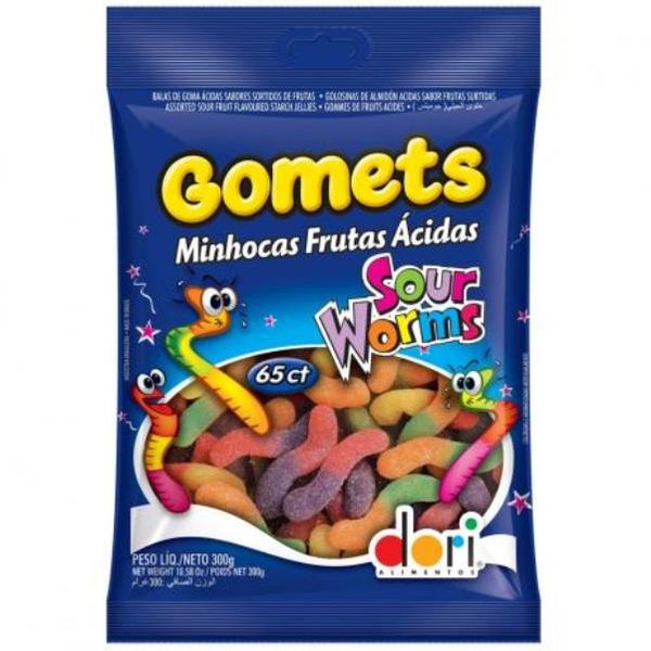 Fruity Sour Worms 300g