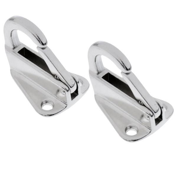 Tool Camping Steel Boat Snap Attach Hook Carabiner Set of 2 (43mm)