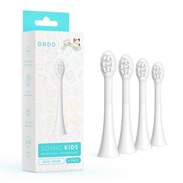 Ordo Sonic Kids Squismallows Rechargeable Toothbrush: Brush Heads: White