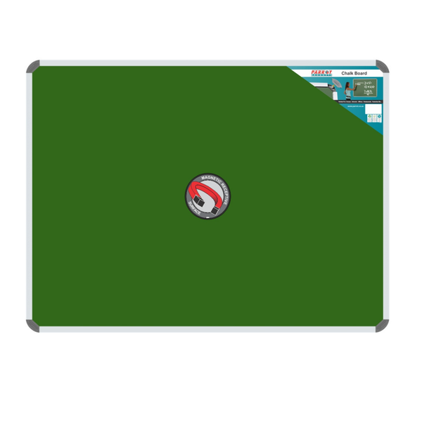 Parrot Chalk Board Aluminium Frame - Magnetic (1800 x 900mm)