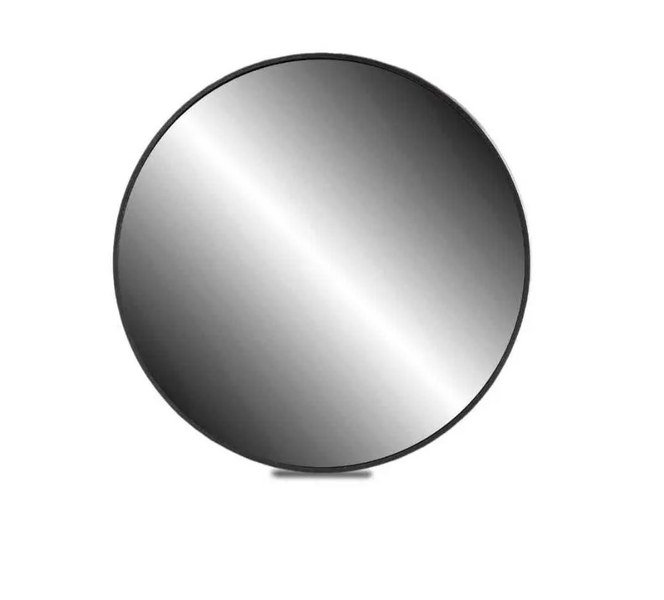 Mirror, Magnified, Round, Suction, Black, 80mm