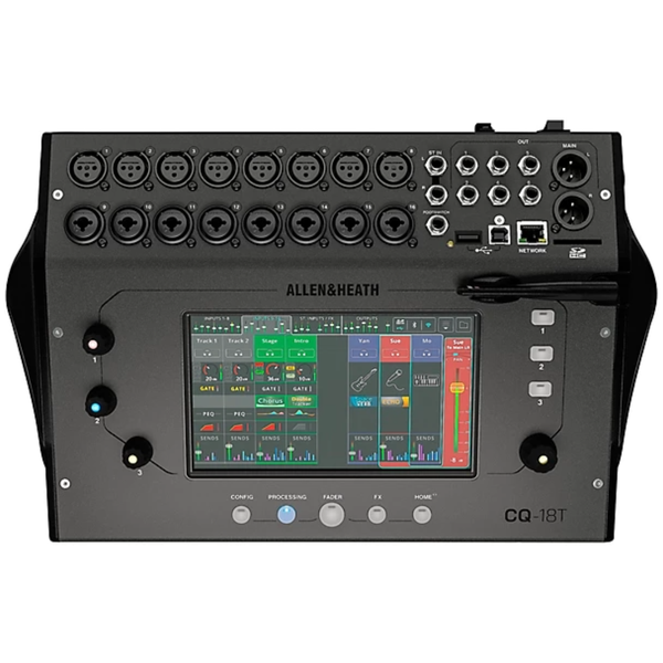 Allen &amp; Heath CQ-18T - 18-Channel Digital Mixer with 7 Touchscreen