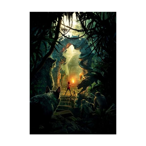 Mowgli in King Louie Castle - A1 Poster