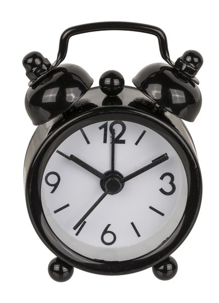 Mini Metal Retro Analogue Alarm Clock - Bell Alarm