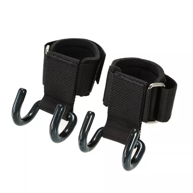 Fitness Weight Lifting Assist Hook Grips Set - 2 Pieces - Black | Shop ...