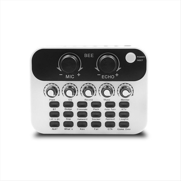 Live Sound Card V8 For Pc Computer Phone Broadcast Recording Effects