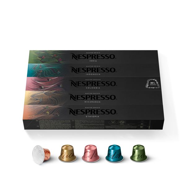 Nespresso Original 50 Capsules Master Origins Variety Pack
