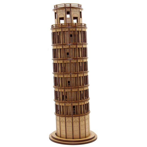 Wow We - 3D Wooden Model Structures Leaning Tower of Pisa