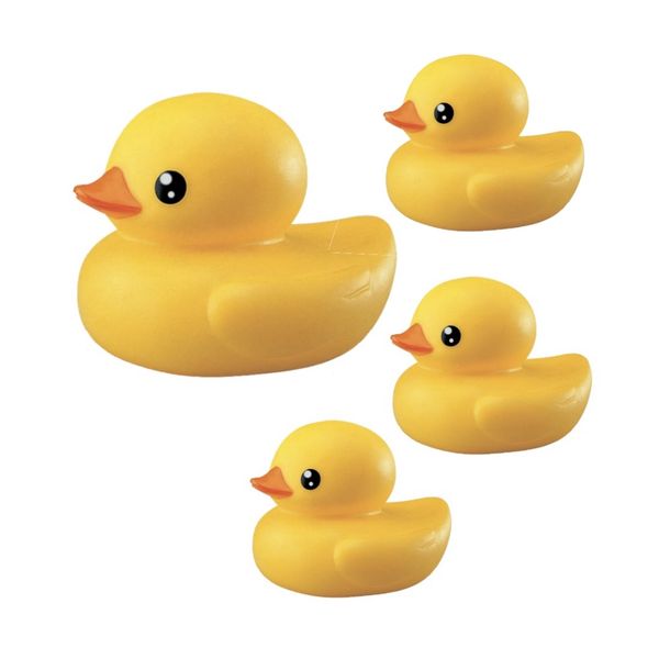 TIVTOV - 4 Piece Bath Ducks for Babies, Infant and Toddlers - Bath Toys