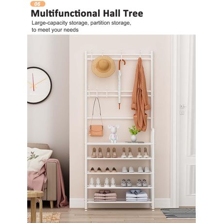 Coat Rack Elvarli Shoe Shelf Coat And Shoe Rack Entryway Afuhokles