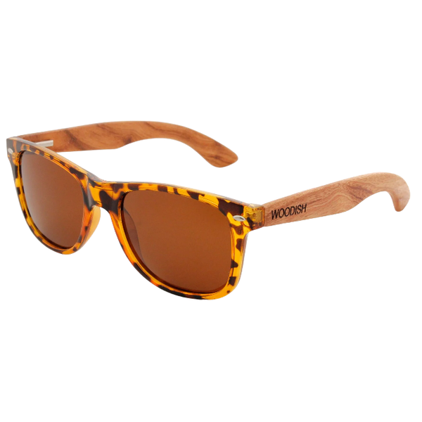 Wooden Brown Lens Polarized Bubinga Wood Sunglasses S733 For Men