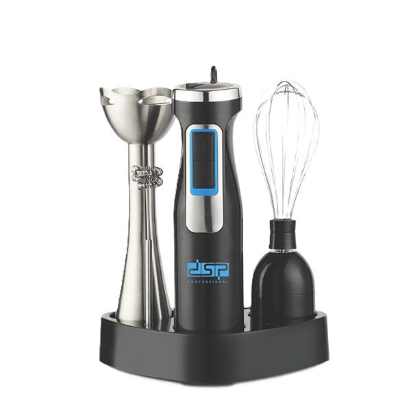 DSP 1200W 4-in-1 Hand Blender Set - Stainless Steel Blade & Attachments