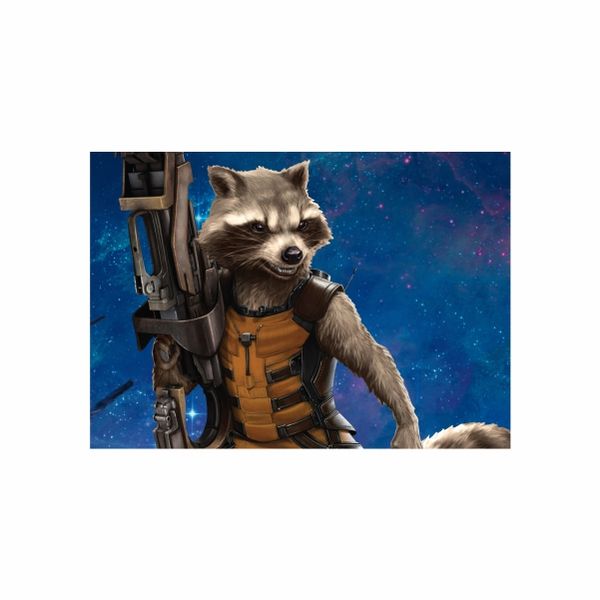 Rocket Raccoon blue - A1 Poster
