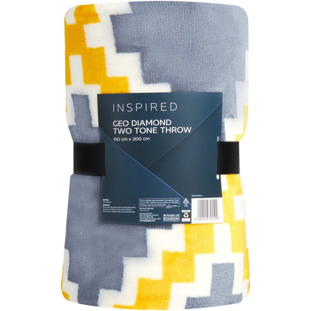 Inspired Geo Diamond Two Tone Throw Shop Today. Get it Tomorrow!