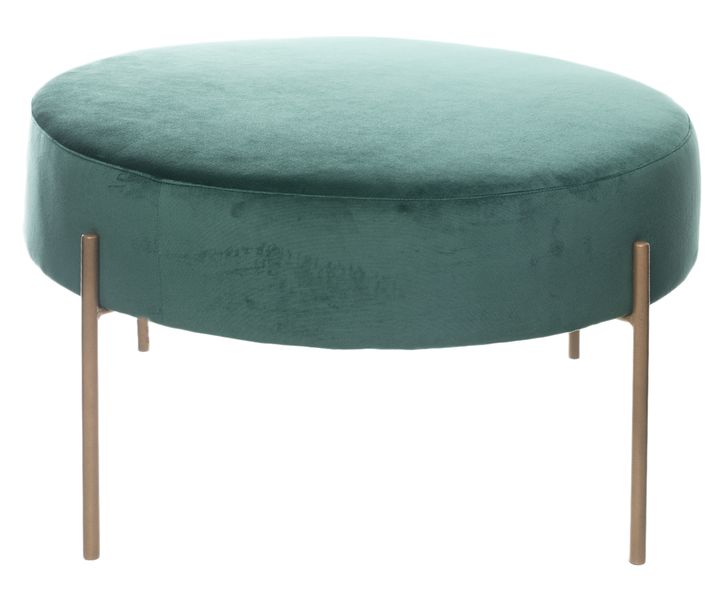 George &amp; Mason - Velvet Round Ottoman