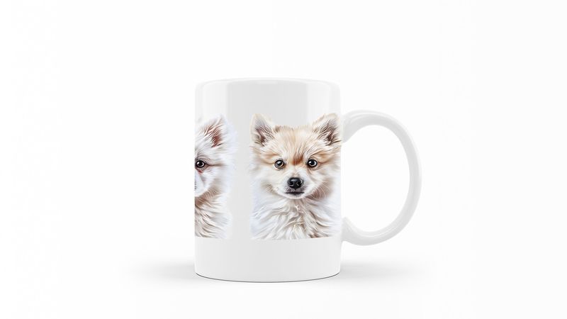 Japanese-Spitz Printed Coffee Mug