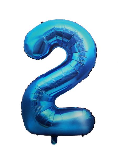 Foil Balloon Number 2 - Rose Gold - 106 cm - Umlozi