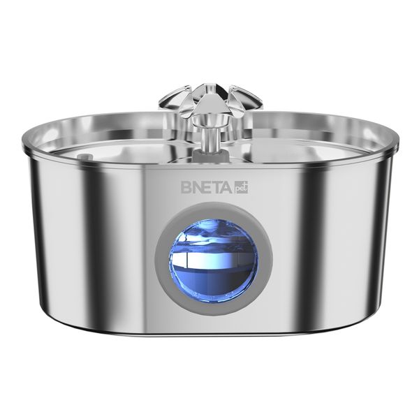 BNETA Pet W1 Automatic Stainless Steel Pet Water Fountain 2.2 L Capacity