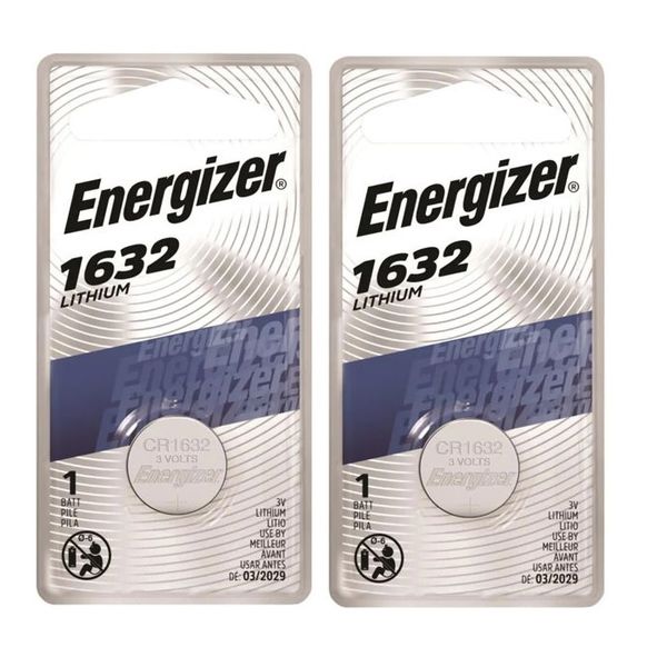 Energizer CR1632 3v Lithium Coin Battery Card 1 - 2x Bundle