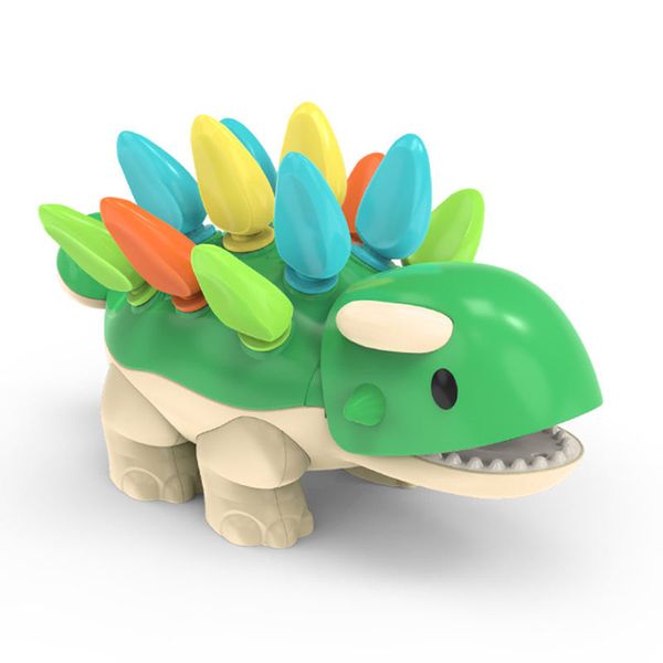 Montessori Dinosaur Sorting and Counting Toy - Fine Motor Sensory Puzzle Toy