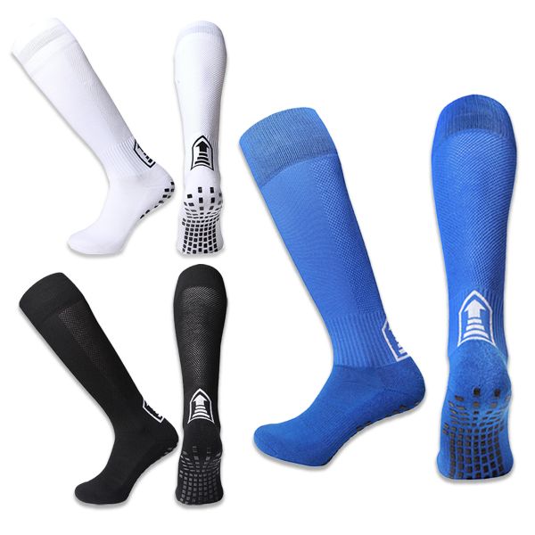 3-Pack Men's Soccer Calf High Socks Anti-Slip Grip Pads Sports Training Athletic
