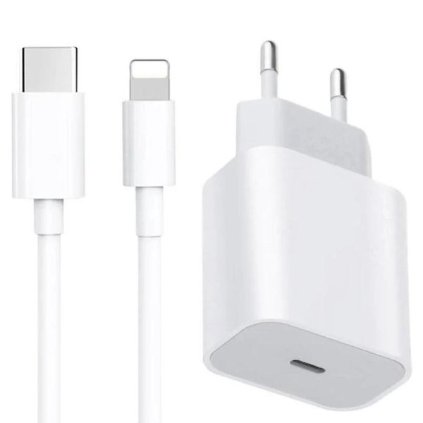 25W USB-C Power Adapter with USB-C to Lightning Cable &amp; Cable Organizer
