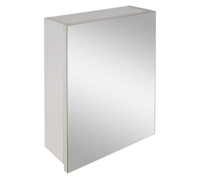 Single Door Mirror Cabinet White - 385 x 450 mm