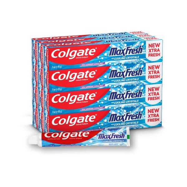 Colgate Max Fresh Cool Mint Gel Toothpaste | Bulk Offer - 12 X 75ml