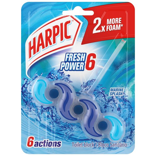 Harpic 35g, Fresh Power 6, Toilet Rim Cleaner, Marine Splash