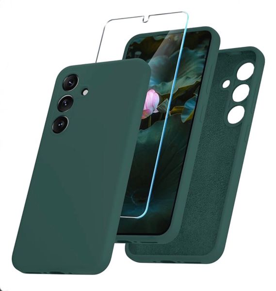 Cover Compatible with A55 - Silicone Case with Screen Protector Compatible with Samsung Galaxy A55