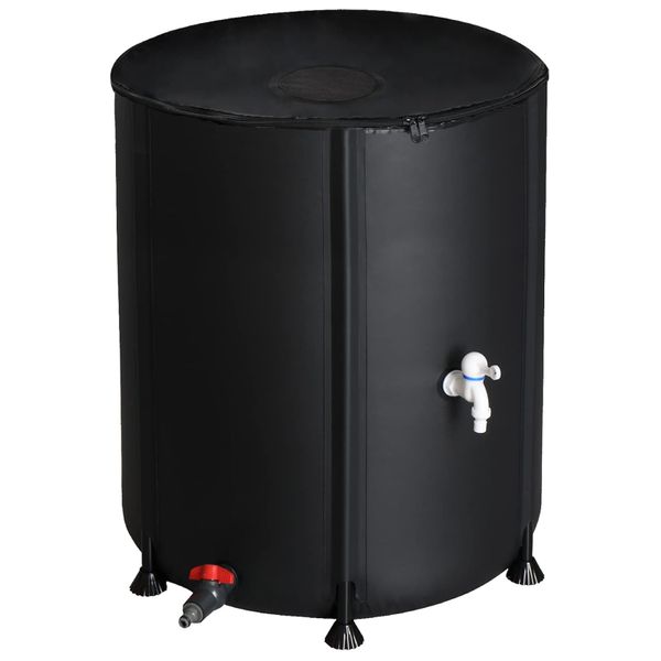 100L Foldable Water Tank-Rainwater Collector &amp; Hydroponic Use for Garden