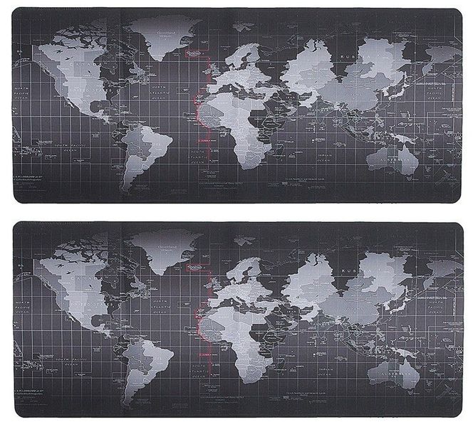 2 Pack - World Map MousePad - Ultrawide