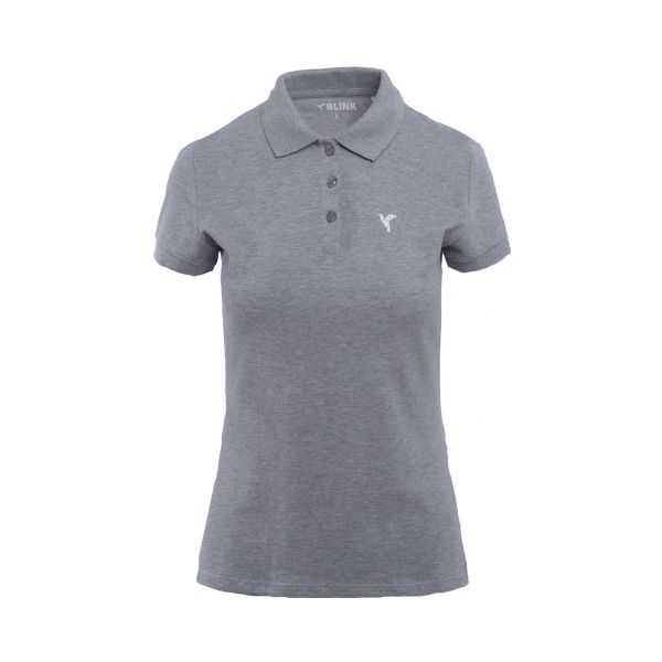 Blink Womens Golfer Shirt Short Sleeve Polo Neck Polyester