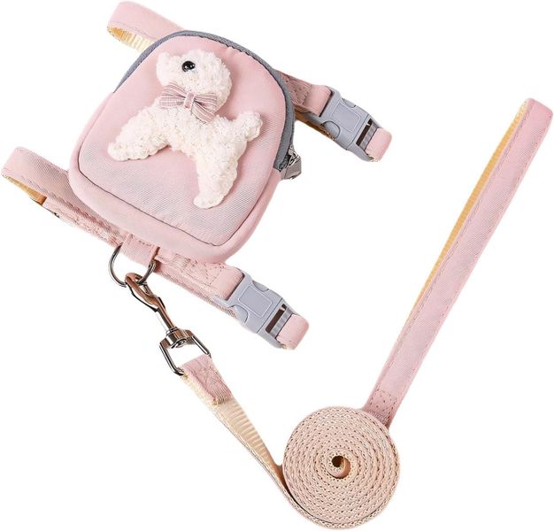 Pet Self Carrier Adjustable Travel Harness Backpack with Leads