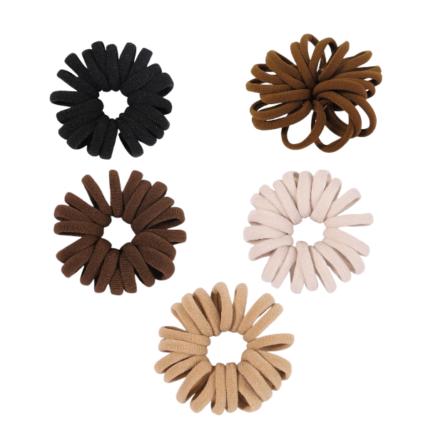 Mixed Color High Elasticity Hair Ties - Multicolor - 50 Piece