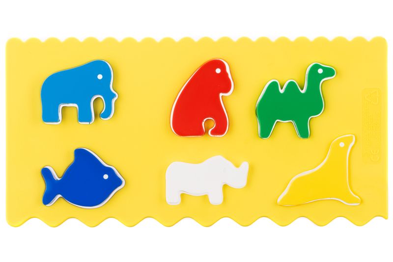Tiny Tree Toys - Stencil and Shape Matching - 6 Shapes + Board